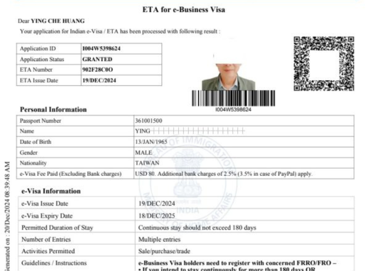 form e-visa Ấn Độ e-visa Ấn Độ